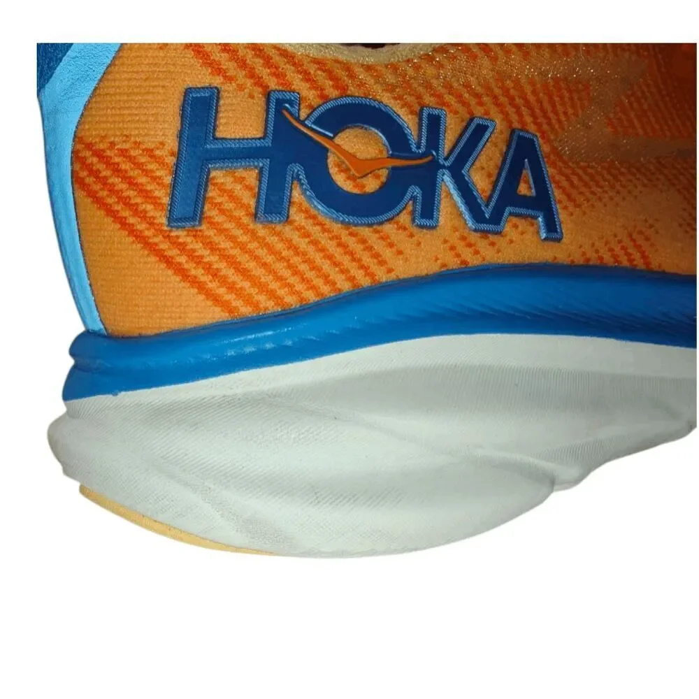 HOKA ONE ONE Clifton 9 'Low Vibrant Orange Impala' Running Shoes Size 8.5D